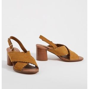 *NEW* Anthropologie Farylrobin Blanche Heels 7.5